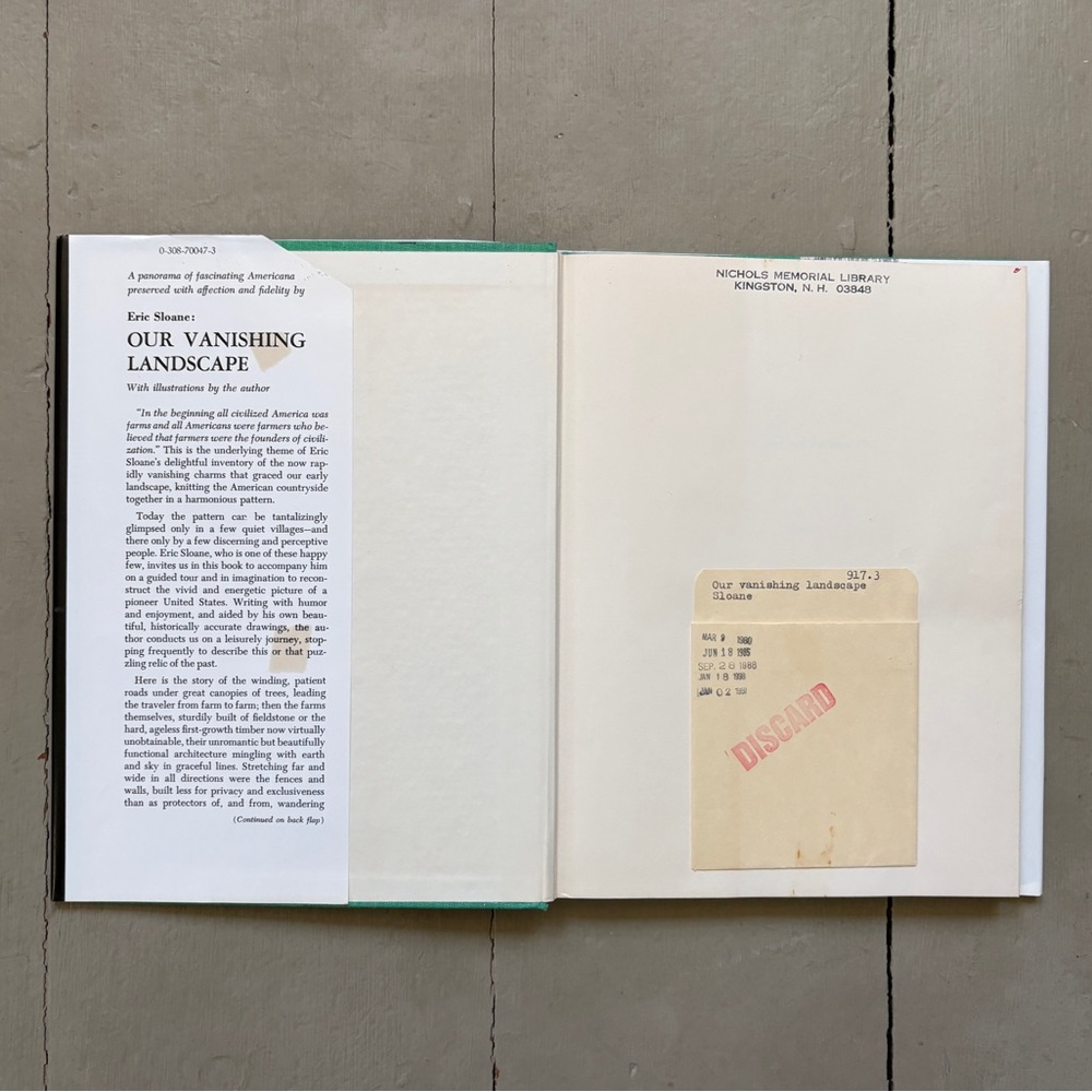 1955 Our Vanishing Landscape Architecture Churches Sheds Farmland Illustrated - Picture 14 of 15